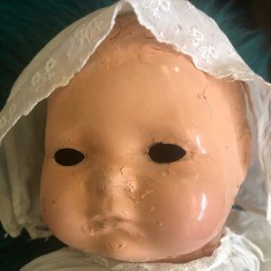 Vintage Madam Hendren doll, poor guy needs TLC!